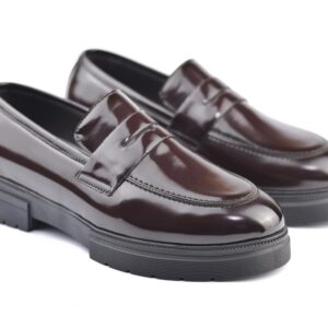 حذاء رجالي كلاسيك فرنيه أنيق بنعل رابر مانع للانزلاق