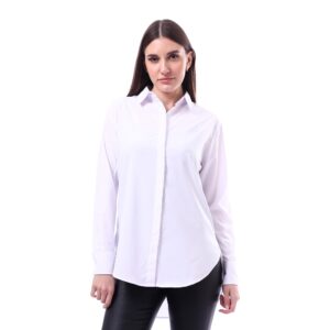 بلوزة بازرار مخفية للنساء