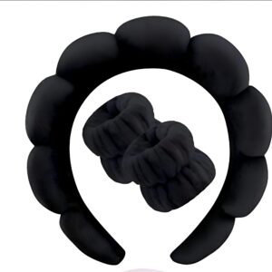 طوق شعر - رباط رأس سميك مبطن بالاسفنج يوفر راحة آمنة أثناء العناية بالجمال وتنظيف البشرة والاسترخاء في المنتجع الصحي والتأمل والمناسبات الاحتفالية والاطلالات اليومية الأنيقة (موديل 6، قطعة واحدة)