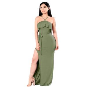 فستان مناسبة خاصة قصة مستقيمة-زيتي