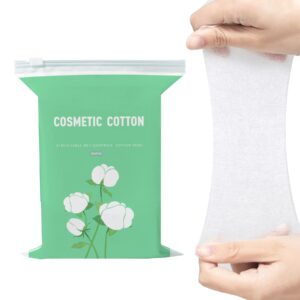 ايكايند 200 قطعة من وسادات قطنية فاخرة قابلة للتمدد، مزيج من الثقوب المفتوحة وغير المفتوحة، قطن مرطب لمكياج الوجه، لجمال النساء والعناية الشخصية