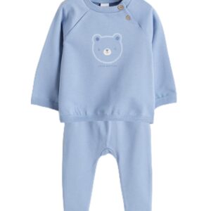 LC واكيكي سويت شيرت وبنطلون رياضي مطبوع للاولاد الصغار