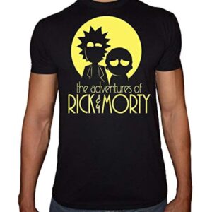 تي شيرت برقبة دائرية بطبعة “Rick And Morty” للرجال من فاست برينت - اصفر