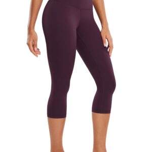 سي ار زد يوجا سروال كابريس ضيق عالي الخصر للنساء من باترلوكس 17 انش - للاسترخاء واليوغا ناعم للغاية