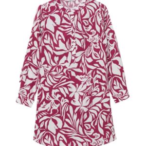 LC واكيكي بلوزة طويلة بقبة مزينة بالزهور للنساء من جراند داد