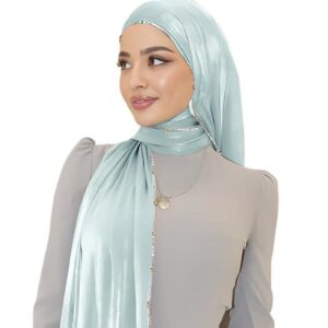 Shimmer Party Hijab, Lightweight Stylish Hijab Scarf for Women