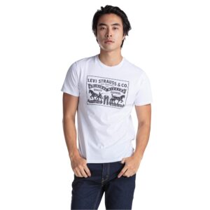 تيشرت باكمام قصيرة برسمة حصانين للرجال من ليفايس (عبوة من قطعة واحدة)