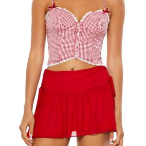 بلوزة كامي بتصميم قلب من القماش القطني للنساء من فورايفر 21