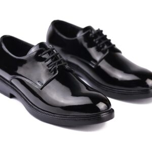 حذاء رجالي كلاسيكي أوكسفورد فرنيه بنعل رابر ثابت ومقاوم للانزلاق – أسود