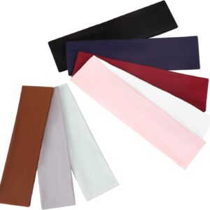 عصابات راس رياضية للنساء والرجال، 8 قطع من الميكاكوز، اربطة شعر مرنة ناعمة غير قابلة للانزلاق، اربطة شعر للتمرين اليومي واليوغا والجري والرياضة، للجنسين