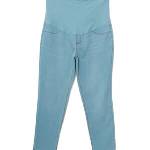 بنطلون جينز للنساء الحوامل بقصة عادية مع لوحة لدعم البطن من ال سي وايكيكي