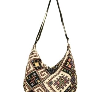 شنطة كتف نسائيه كبيرة الحجم بألوان متباينة