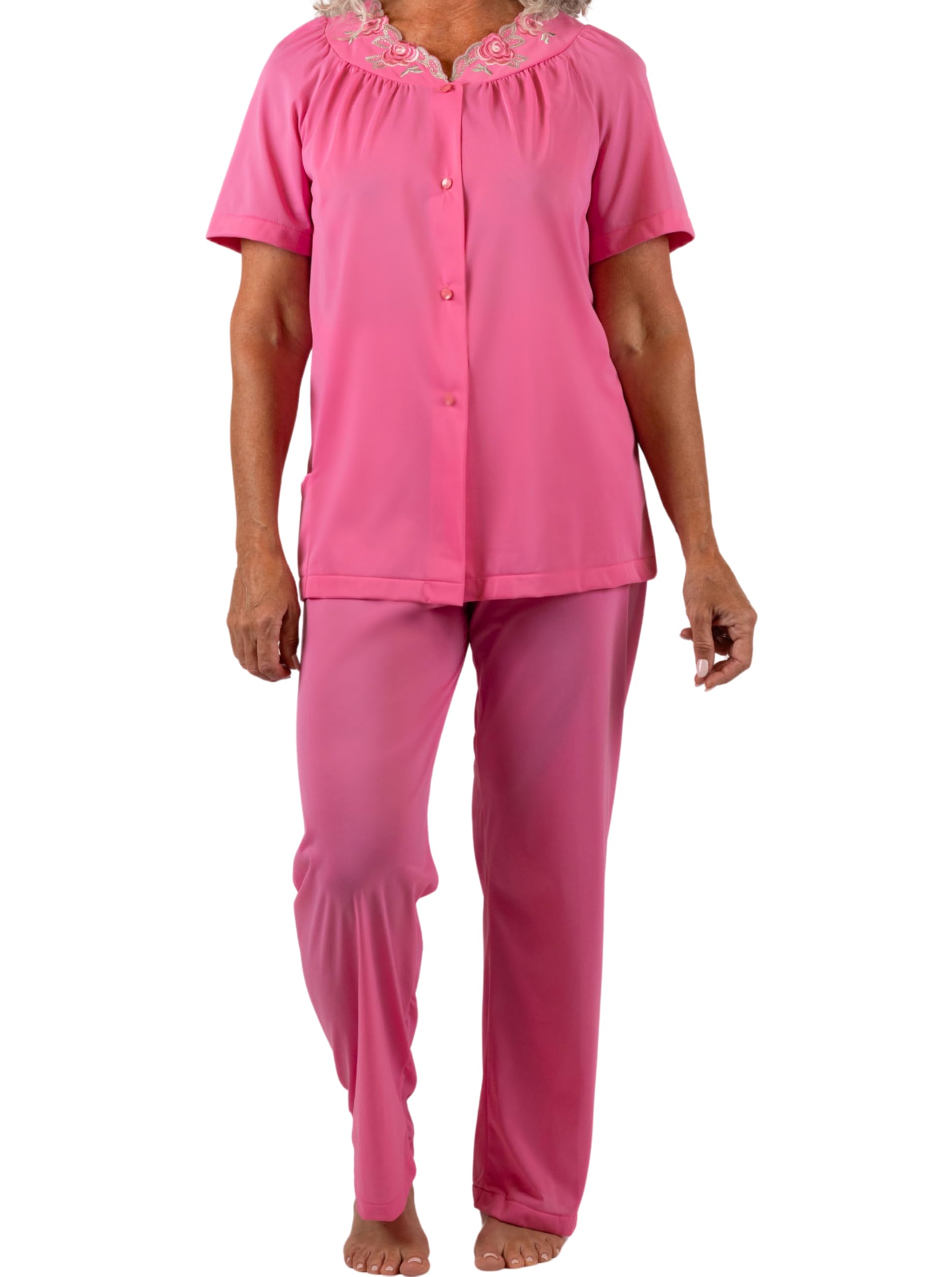 61DeV3SPKHL بيجامة Shadowline نسائية قصيرة الأكمام بتلات