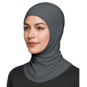 قبعة داخلية للحجاب، قبعة قطن جيرسي تحت الحجاب، لتثبيت الحجاب وتغطية الرأس، مناسبة للنساء من RVROVIC