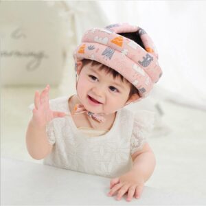 خوذة أمان للأطفال الرضع من هيبوبي، واقي رأس الطفل قابل للتعديل بدون نتوءات، غطاء رأس ماص للصدمات، قبعة حماية للأطفال للجري والمشي والزحف