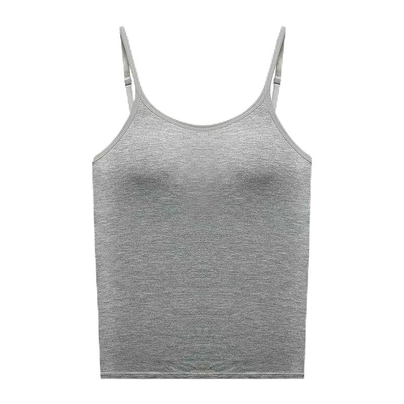 61GTr2rgrZL حمالة صدر بحمالات رفيعة بدون خياطة للنساء من شو داي، بلوزة كامي مبطنة لاسلكية، ملابس داخلية داعمة لتشكيل الجسم مع حمالة صدر مدمجة لمصر