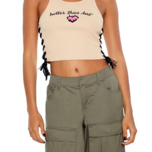 توب كات قصير هوت ذان هيل للنساء من فوريفر 21