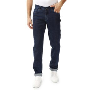 بنطلون جينز كاجوال سادة بقصة ضيقة للرجال، 35-2، من اندورا