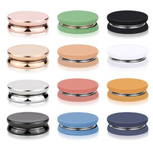 12 قطعة من دبابيس الحجاب المغناطيسية من اكس اي اتش اي ار سي دي، مغناطيس قوي متعدد الاغراض للملابس والاوشحة، مشبك مغناطيسي ملون بدون دبابيس، دبابيس حجاب للنساء والفساتين والاوشحة (مات + طلاء)