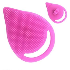 فرشاة ناعمة مريحة وعملية للعناية بالوجه ، فرشاة تقشير للرضع ، وسادة تنظيف للوجه من السيليكون الناعم ، أداة تنظيف البشرة والمنتجعات الصحية بلون عشوائي