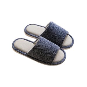 شبشب كتان بنعل ناعم مضاد للانزلاق بتصميم عيد الميلاد للنساء والأزواج من جينيريك