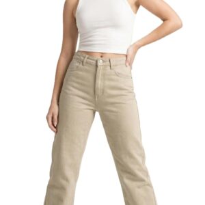 بنطلون جينز جباردين بأرجل واسعه (wideleg) من ام كي خامه ثقيله بملمس بارز ناعم ولامع للنساء والبنات مناسب للجامعه والعمل والخروجات اليوميه تلبيس مثالي لمظهر اكثر ثقه الوان ثابته يعتمد عليها يوميا