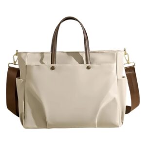 شنطة BENZ مقاس 38 * 30 خامة مياه بروف من الداخل 3 جيب خارجى + 3 جيب داخليى – عصري والأناقة بنمط عملي ومتينة (أسود) وبيج .