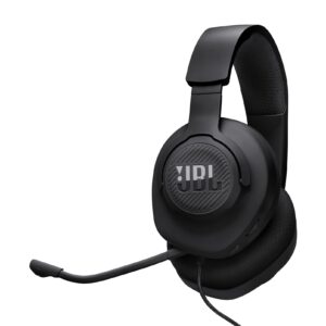 JBL Quantum 100M2 Wired Over-Ear Gaming Headset with JBL QuantumSOUND Signature, 3.5 mm Jack, Multi-Platform Compatibility and Removable Microphone with Mute Option, Black