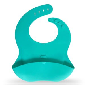 بافتة أطفال ملفوفة من السيليكون مزودة بجيب أمامي، مقاومة للماء وللبقع للأطفال الصغار والأطفال البيبي من ابي