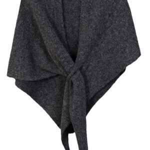 كاستويف شال ملفوف بونشو للنساء، سويتر مثلث، وشاح دافئ من مزيج الصوف الباشمينا، رداء للطقس البارد لتدفئة الرقبة في الشتاء والخريف