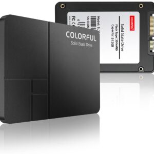 Colorful 512GB SSD,SSD 512GB,2.5 SATA III Internal - 500MB/s Read, 450MB/s Write with TLC 3D NAND Flash, for Laptop & Desktop PC Upgrade
