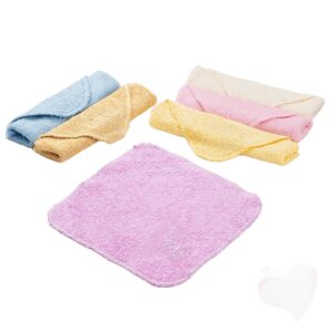 فوط قطن بشكير للأطفال حديثي الولادة – عالية الامتصاص ومتعددة الاستخدامات (5 قطع)