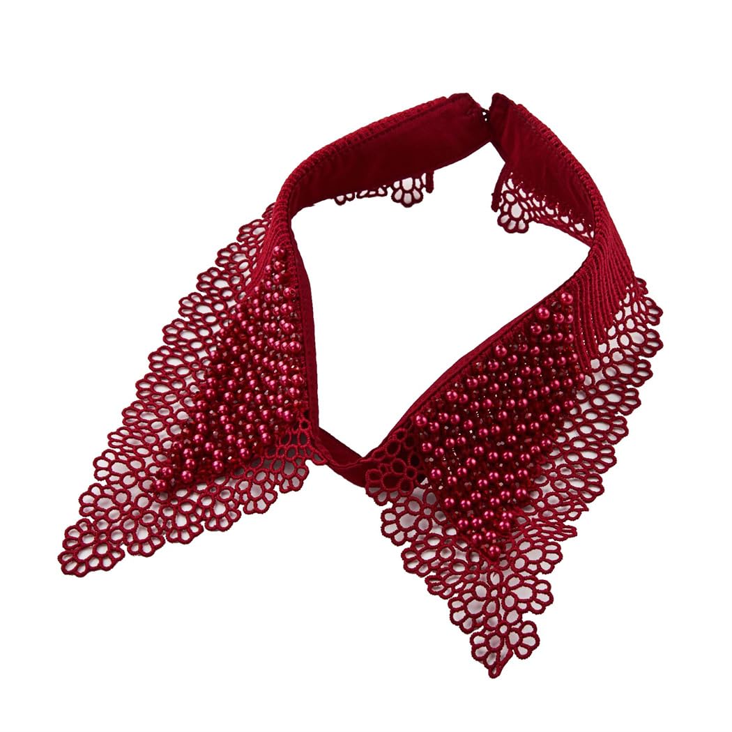 61M9-KYesXL بلوزة انيقة قابلة للفصل مع ياقة صناعية - نصف قميص ديكي للنساء والفتيات