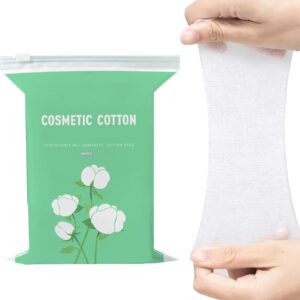 وسادات قطنية قابلة للتمدد من ابوتو، وسادات وجه قطنية فائقة النعومة 200 قطعة، مزيل مكياج مزدوج الملمس واداة توزيع تونر لاساسيات العناية الشخصية للنساء