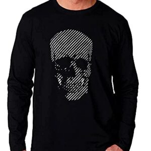 تي شيرت بكم طويل للرجال- اسود رجال