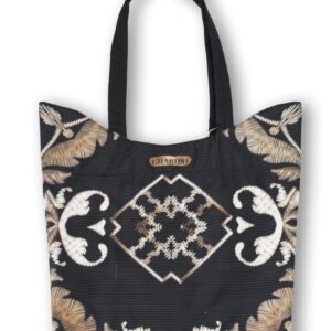 Gharibo Bags حقيبة يد حريمي ساتان مطبوعة