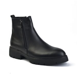 هاف بوت رجالي جلد طبيعي و نعل فوم مقاوم للانزلاق