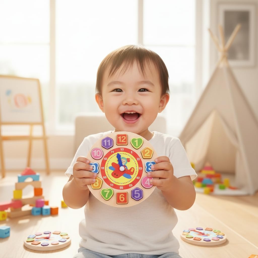 61RmDUsSAqL لعبة تعليمية خشبية على مدار الساعة من مونتيسوري، احجية التعلم المبكر، منشار فارز متراص، 4-7 سنوات، متعددة الالوان زين