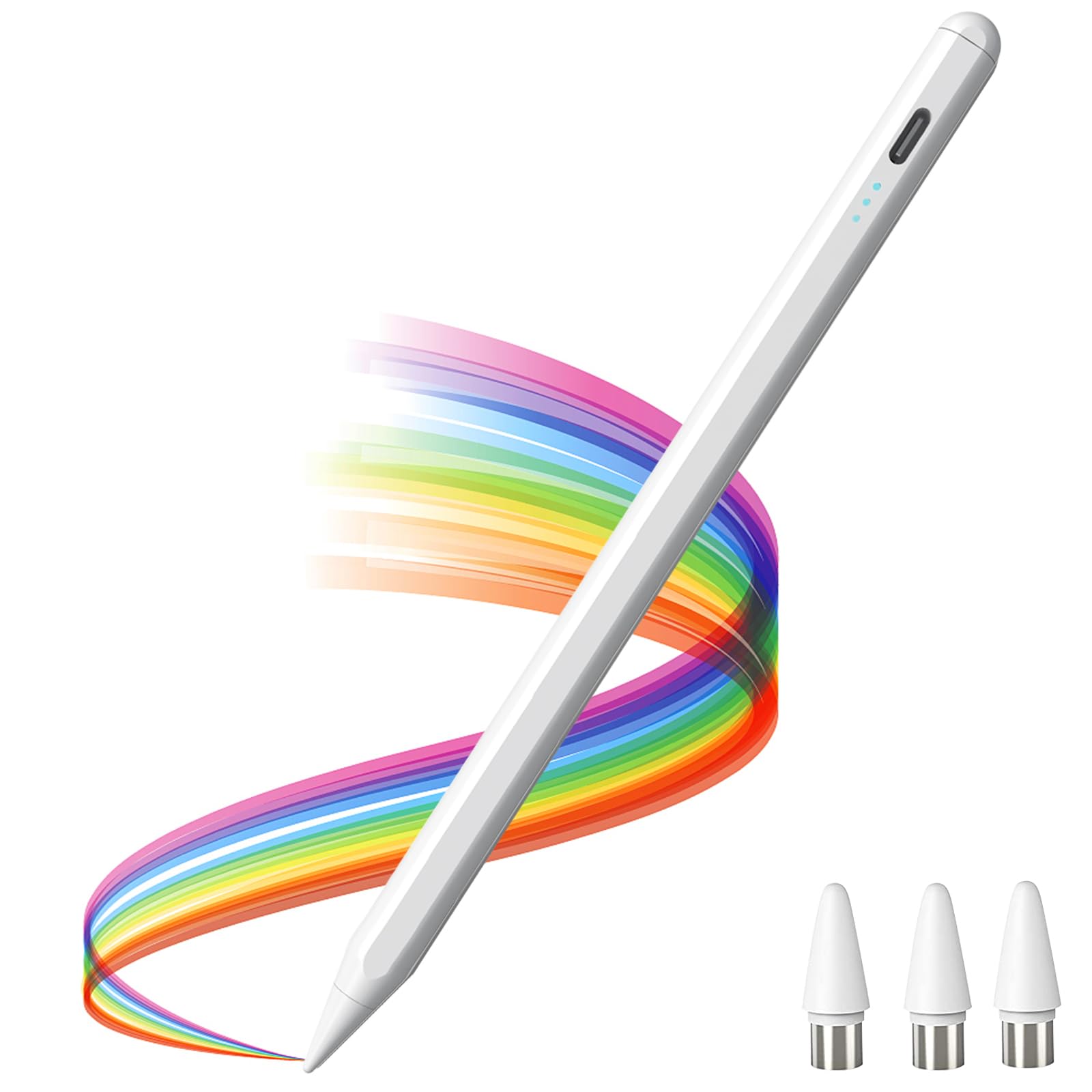 61Rre8mG2GL High Precision Tablet Pen Compatible with Samsung Lenovo Xiaomi Huawei Android Honor Redmi Apple iPad Pro/Air/Mini/iPhone Touch Screen Phone 1.5 mm Superfine Stylus Pen, Magnetic Stylus Pen