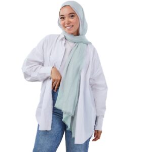 سكارف نسائي سادة من الفيسكوز من تاي شوب