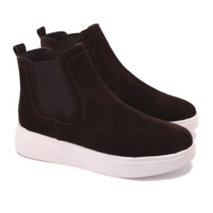 حذاء رجالى مريح مصنوع من شمواه جلد طبيعى مع نعل رابر تركي