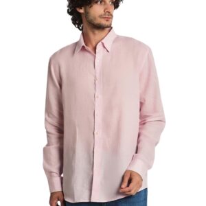 DALYDRESS Men Casual Long Sleeve Linen Shirt DDMxx005390 Modern