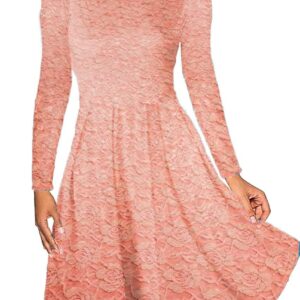 فستان نسائى قصير من الدانتيل ببطانة