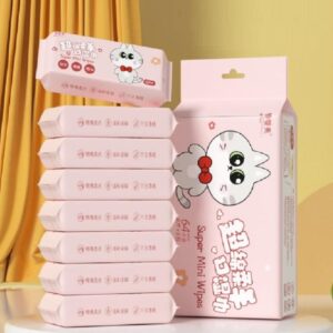 مناديل مبللة للأطفال صغيرة الحجم للاستعمال مرة واحدة، مناديل محمولة في الجيب، للعناية ببشرة الأطفال، لليدين والوجه، معقمة ومرطبة للسفر، للحفاظ على النظافة والانتعاش من اروشناي، 64 منديل، 1 × العبوة