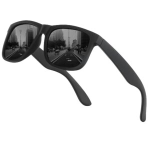 نظارة شمس بعدسات مستقطبة وتصميم كلاسيك وعصري مع حماية 100% من الأشعة فوق البنفسجية مناسبة للقيادة والصيد للرجال والنساء واسايكو