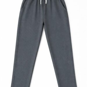 بنطلون مضلع من الميلتون سادة بتصميم مريح و جيوب جانبية للرجال