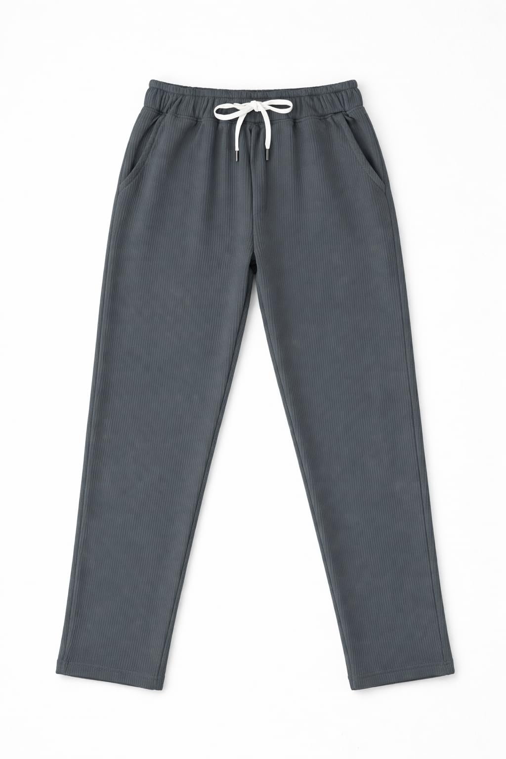 61WSinZWeDL بنطلون مضلع من الميلتون سادة بتصميم مريح و جيوب جانبية للرجال