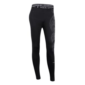 سروال ضيق ضاغط عالي الخصر للتحكم في البطن وصالة الألعاب الرياضية والتمارين الرياضية والجري واليوغا للنساء