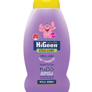 شامبو وغسول الجسم من الرأس إلى القدمين وايلد بيري للأطفال من هاي جين، 500 مل