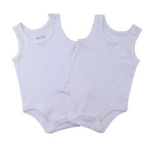 Elsayaad Unisex Baby Sleeveless Bodysuit Baby and Toddler Underwear Set (pack of 2)